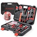 Sundpey Home Tool Kit 257-PCs - Household Repair Outils Complete General Hand Tool Set - Mechanic Tools for Men Women with Wrench Set & Screwdriver Set & Socket Set & Portable Toolbox Storage Case