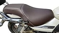 Sahara Seats Bajaj Avenger 150/180/220 Leatherette Cushion Seat Cover for All Models (Brown)