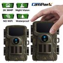 2Pack Campark Wildlife Trail Camera 2K 36MP Hunting Game 950nm Motion No wifi