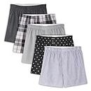 Fruit of the Loom Mens Comfort Casual Boxer Shorts, Assorted Colours, Large US