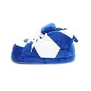 Happy Feet Slippers Standard Sneaker Slippers for Men, Women, and Kids - As Seen on Shark Tank - Classy Oversized House Slippers for Women with Non-Slip Rubber Soles - Blue and White - Large