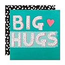 Hallmark Big Hugs General Love Support Karte – modernes textbasiertes Design