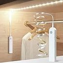 SENSKY Motion Sensor LED Strip Lights Rechargeable Dimmable Cabinet Strip Lighting for Wardrobe, Gun Safe, Cabinet, Pantry, Closet (2M, Cool White)