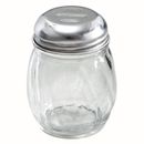 Winco G-108 Glass Cheese Shaker w/ Slotted Top, 6 oz, Clear
