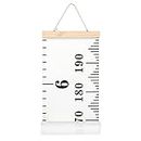 Baby Growth Chart Canvas Wall Hanging Measuring Rulers for Kids Boys Girls Room Decoration Nursery Removable Height and Growth Chart 7.9 x 79 inch