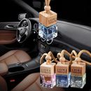 10ml Car Air Freshener Perfume Hanging Wood Glass Bottle Pendant Decor 8 Scents