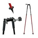 Thumb Release Surveying Staff Rod Bipod Holder for Leveling Staff Survey