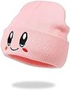 JILANI HANDICRAFT - Kirby Beanie Adult Size Anime Hat Accessory Kawaii, Medium-Large, Pink, M