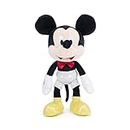 Simba 6315870395 - Disney 100 Jahre, Sparkly Mickey Mouse, 25cm Plüschtier, Micky Maus, Jubiläumsartikel, ab den ersten Lebensmonaten