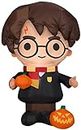 Gemmy Airblown Inflatable Harry Potter with Pumpkin, Black