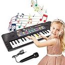 m zimoon Piano for Kids, Piano Keyboard Multifunction 37 Keys Electronic Keyboard with Microphone Musical Educational Toys for Boys Girls Beginners Age 3-8 Year Old