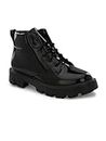 Leo Men's Black Chic and Chunky Comfortable Casual Boots