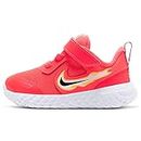 Nike Toddler Unisex Revolution 5 FIRE (TDV)_Laser Crimson/DK Smoke Grey-Opti Yellow_CK4551-600-3 UK