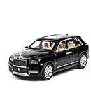 TeesTheDay Bentley Continental Model Car for 1/24 Alloy Diecast Toy Vehicles with Sound and Light Door Can Be Opened for Girls Boys Gift (Black - Rolls Royce Cullinan Die Cast Car Toy)