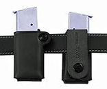 Galco SMC22B SMC Single Magazine Case for 9mm .40 .357 Sig Staggered Polymer Magazines and S&W M&P 9mm .40 Metal Magazines (Black Ambi)