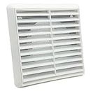 gable vent,air vent covers, Grille air vent, 1PC Air Vent Ventilation Grill Cover, Wall Ceiling Mounted Vent, Built-in Fly Screen Mesh for Bathroom Office Home, (White), Ventilation DIY accessories (