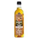 Conscious Food Organic Groundnut Oil in PET bottle | Cold Pressed | Kacchi Ghani Peanut Oil -1liter