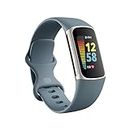Fitbit Charge 5 Activity Tracker with 6-months Premium Membership Included, up to 7 days battery life and Daily Readiness Score, Steel Blue / Platinum Stainless Steel
