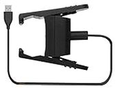 CROGIE® USB Charger Dock Cable Compatible with Fitbit Charge 2 / Charge 2 Hr and Charging Adapter - Black