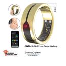 Fitnesstracker-Ring, Herzfrequenz- & SpO2-Anzeige, 2 mm, gold, Gr. 57