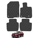 Car Mats for Honda ZR-V 2023 to Present Car Floor Mats Premium Rubber Tailored Fit Set Accessory Black Custom Fitted 4 Pieces with Clips - Anti-Slip Backing, Heavy Duty & Waterproof