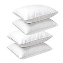 Royal Comfort Pillows Duck Feather and Down 50 x 75cm Breathable Plush Comfort Bedding (4 Pack)