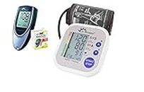 Dr. Morepen Combo BG03 Glucose with 50 Strips and Bp02 Monitor Check Health Care Appliance (Multi Color)