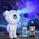 Dwiza Enterprise Bluetooth Speaker ABS Astronaut Galaxy Star Projector Night Light/Lamp with Remote Control | 360° Rotation Adjustable Starry Nebula USB Space Lamp for Kids