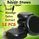12pcs Massage Stones Health Beauty Spa Hot Rock Basalt Body Stone Massager