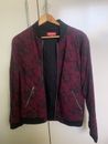 Supreme Quilted Lace Bomber Jacket Burgundy Size L