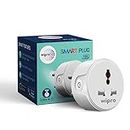 Wipro 10A smart plug with Energy monitoring- Suitable for small appliances like TVs, Electric Kettle, Mobile and Laptop Chargers (Works with Alexa and Google Assistant) (DSP1100)