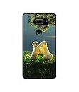 Casotec Puppy Couple Play Kids Nature Design 3D Printed Hard Back Case Cover for LG V30