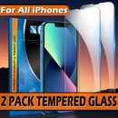 Tempered Glass Screen Protector For iPhone 15 Pro Max 14 13 12 11 XR XS 6 7 8 SE