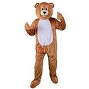 Wicked Costumes Adult Deluxe Teddy Bear Fancy Dress Mascot - One Size