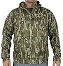 EHG Elite Teton 1/4 Zip 4 Pocket Camo Fleece Hunting Hoodie (MO Bottomland, S)
