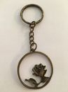 Rose keyring / secure bag charm. Gift. Birthday. Beauty And The Beast Disney