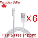 6x USB Charger charging Cable for iPhone 14 13 12 11 Max Xr X 8 7 6S 6Plus 5S 