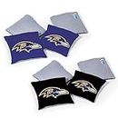 Wild Sports NFL Baltimore Ravens 8pk Dual Sided Bean Bags, Team Color