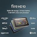 Amazon Fire HD 10 tablet, 10.1", 1080p Full HD, 32 GB, (2021 release), Olive