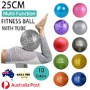 25cm Yoga Ball Exercise Pilates  Fitness Home Gym Equipment Stability  Balance