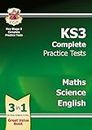 KS3 Complete Practice Tests - Maths, Science & English: for Years 7, 8 and 9 (CGP KS3 Practice Papers)