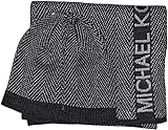 Michael Kors Women`s Metallic Scarf & Hat Gift 2 Piece Set (Black(538590C-001)/Metallic, One Size)