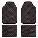 COLINOO 4 Pcs Deluxe Carpet Floor Mat Set Waterproof Universal Fit Car Floor Mats Protection with Rubber Lining, Suitable for All Vehicles Black