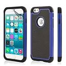 32nd ShockProof Series - Dual-Layer Shock and Kids Proof Case Cover for Apple iPhone 6 & 6S, Heavy Duty Defender Style Case - Deep Blue