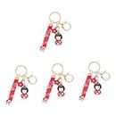 Generic 4pcs Key Chain Auto Car Accessories Girl Car Accessories Chinese Decor Backpack Charms Decorative Blossoms Key Ring Kokeshi Doll Key Ring Bag Hanging Decor Zephyr Doll Key Ring Tag