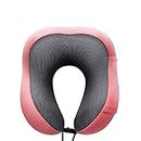 U Shaped Neck Pillow,Soft and Comfortable Memory Foam Travel Neck Support Pillow,for Traveling/Airplane/Car, with Ear Plugs, Sleep Eye Mask and Drawstring Carrying Bag,Pink