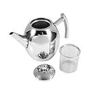 Stainless Steel tea pot Teapot Coffee Pot Kettle Beverage Serveware Coffee Servers with Removable Insufer for Loose Tea (1500ml)