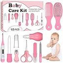 Belanto Baby Grooming Kit, Infant Baby Healthcare Kit, Baby Care Essentials Set, Health Care Kit for Newborn Baby Kids Nail Hair Brush Toddler Girl Boys Keep Clean 10 Pcs