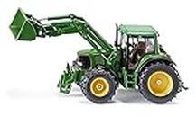 siku 3652, John Deere Tractor with Front Loader, 1:32, Metal/Plastic, Green, Movable front loader, Removable driver's cabin