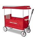 Radio Flyer 3957A EZ Wagon with Canopy, Folding Trolley for Kids, Garden and Cargo cart, Ages 1.5+, Red,‎103.98 x 54 x 102.99 cm; 10 Kilograms